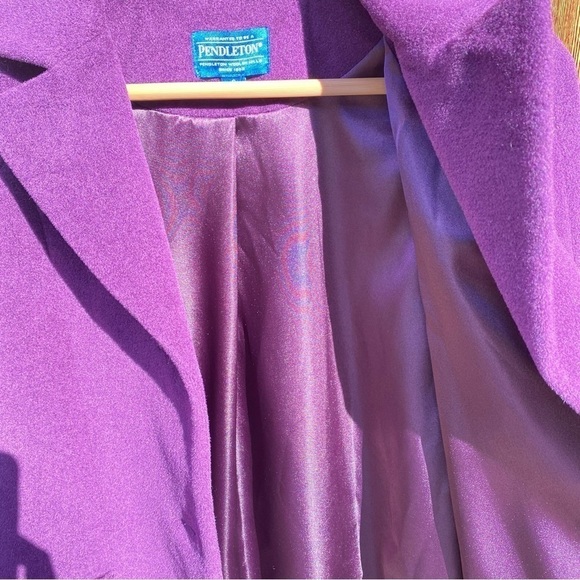 NWT Pendleton Wool Angora Career Compliments Coat; Mid Length; Deep Purple - Picture 8 of 13